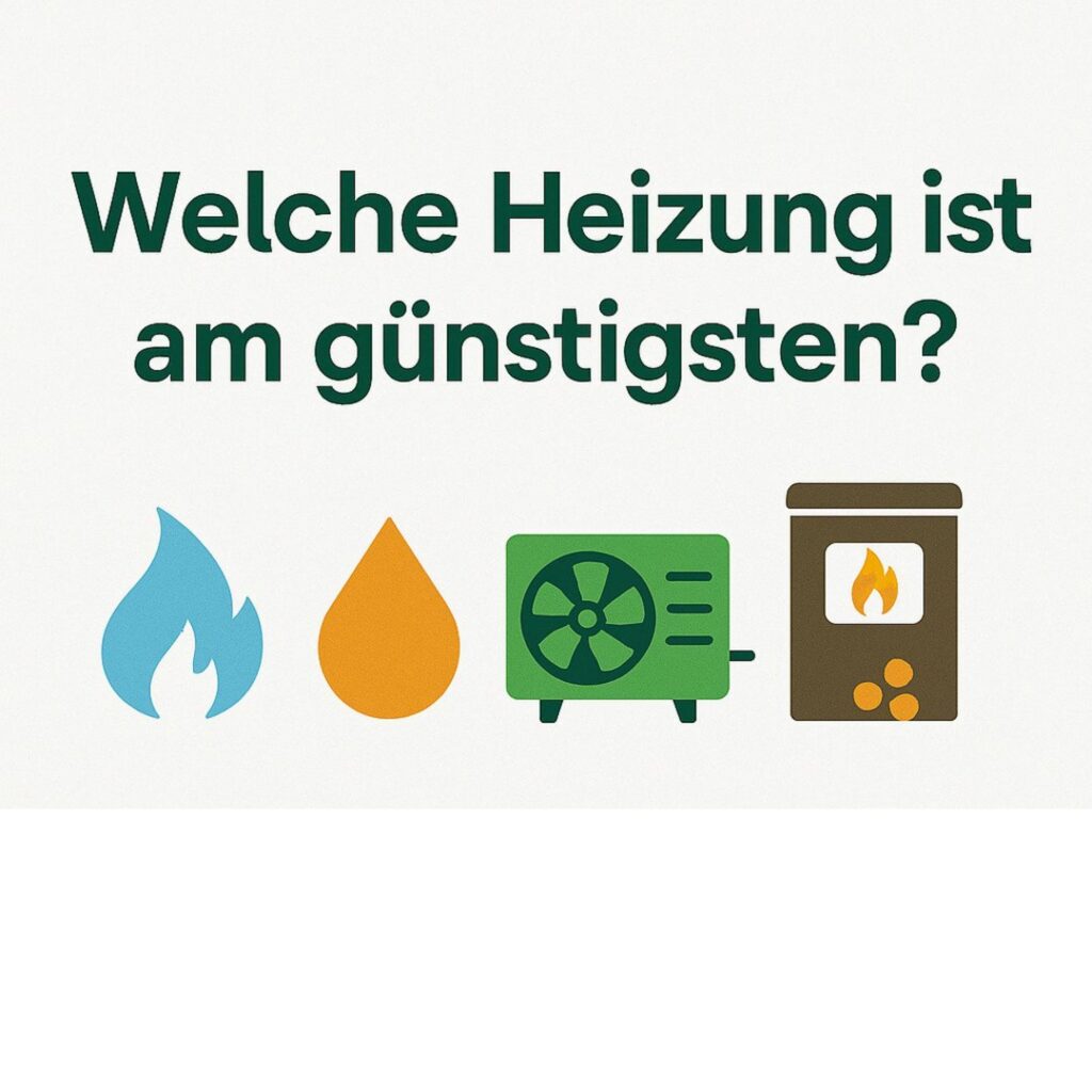 Welche Heizung ist am günstigsten? Vergleich von Gas, Öl, Wärmepumpe & Co. mit Blick auf die Zukunft cover